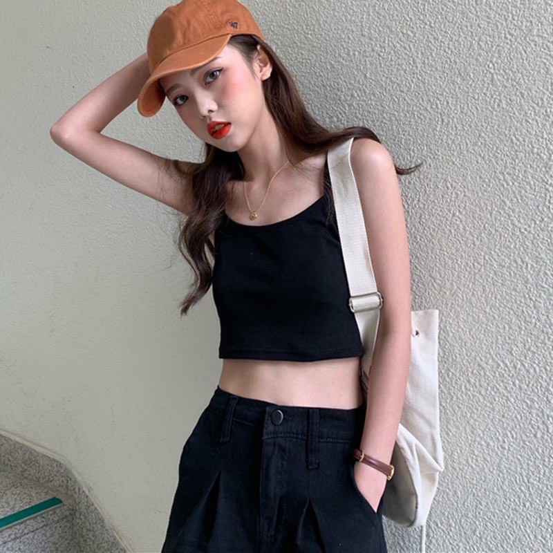 Áo Thun Hai Dây Croptop Korean Thời Trang