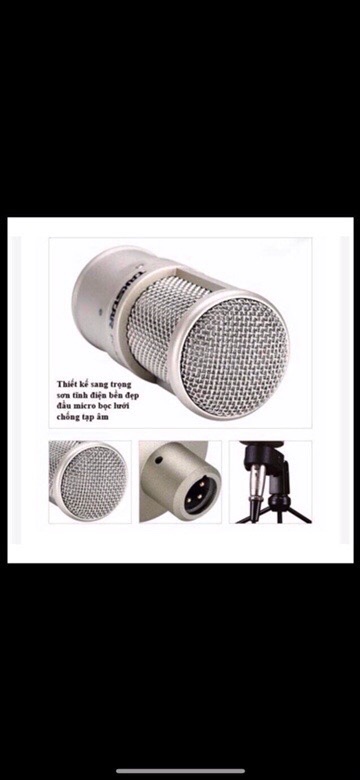 Mic thu âm TakStar PC K200 bảo hành 1 năm.