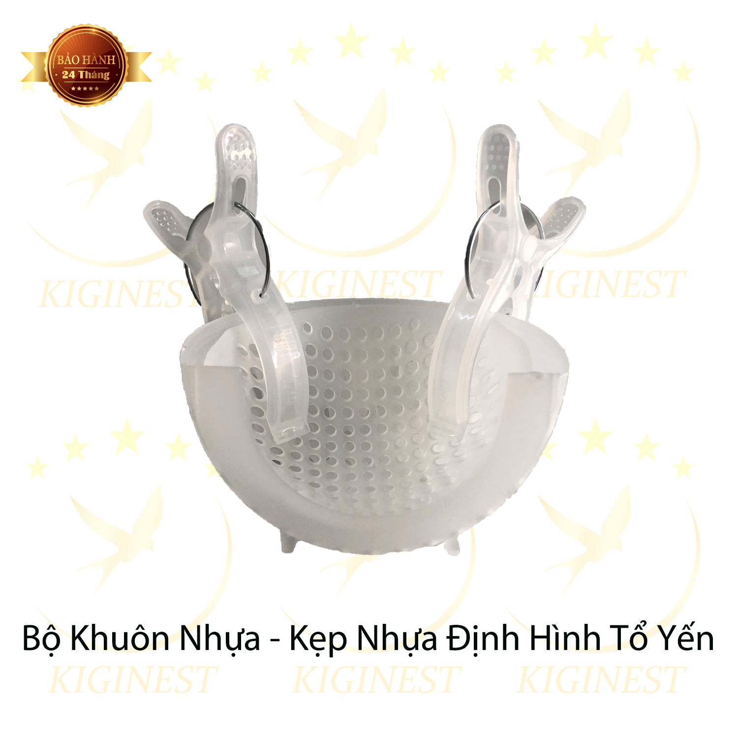 Bộ khuôn nhựa bán nguyệt có chân đắp sấy định hình tổ yến - khuôn nhựa 5a