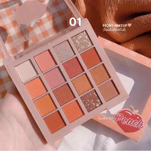 [HCM]Phấn mắt 16 ô karite thái lan mùi đào