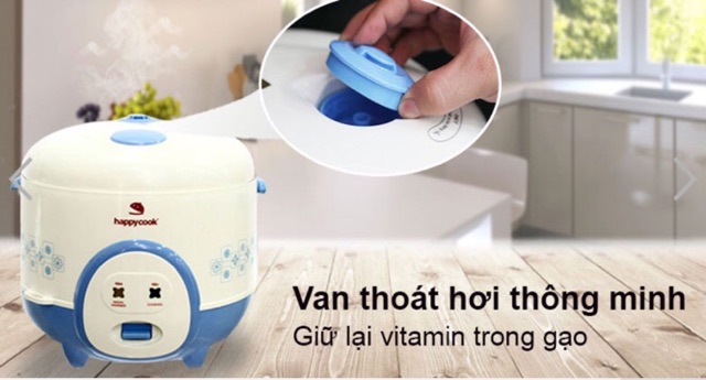 Nồi Cơm Điện 1L8 Happy Cook HC180A