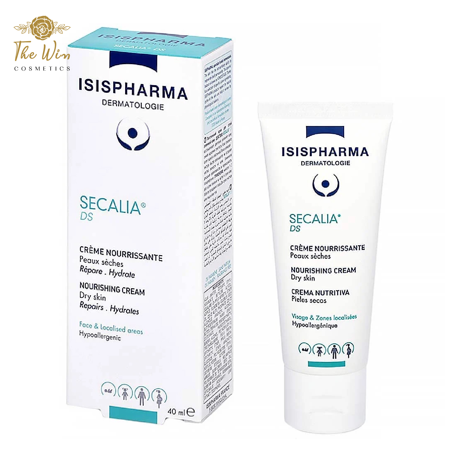 [FREESHIP MAX] Kem Dưỡng Ẩm Làm Mềm Da Secalia DS - ISIS Pharma 40ml