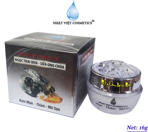 Kem mụn V11 NHẬT VIỆT COSMETICS xóa thâm mờ sẹo dưỡng chất Ngọc trai đen - Sữa ong chúa 10g