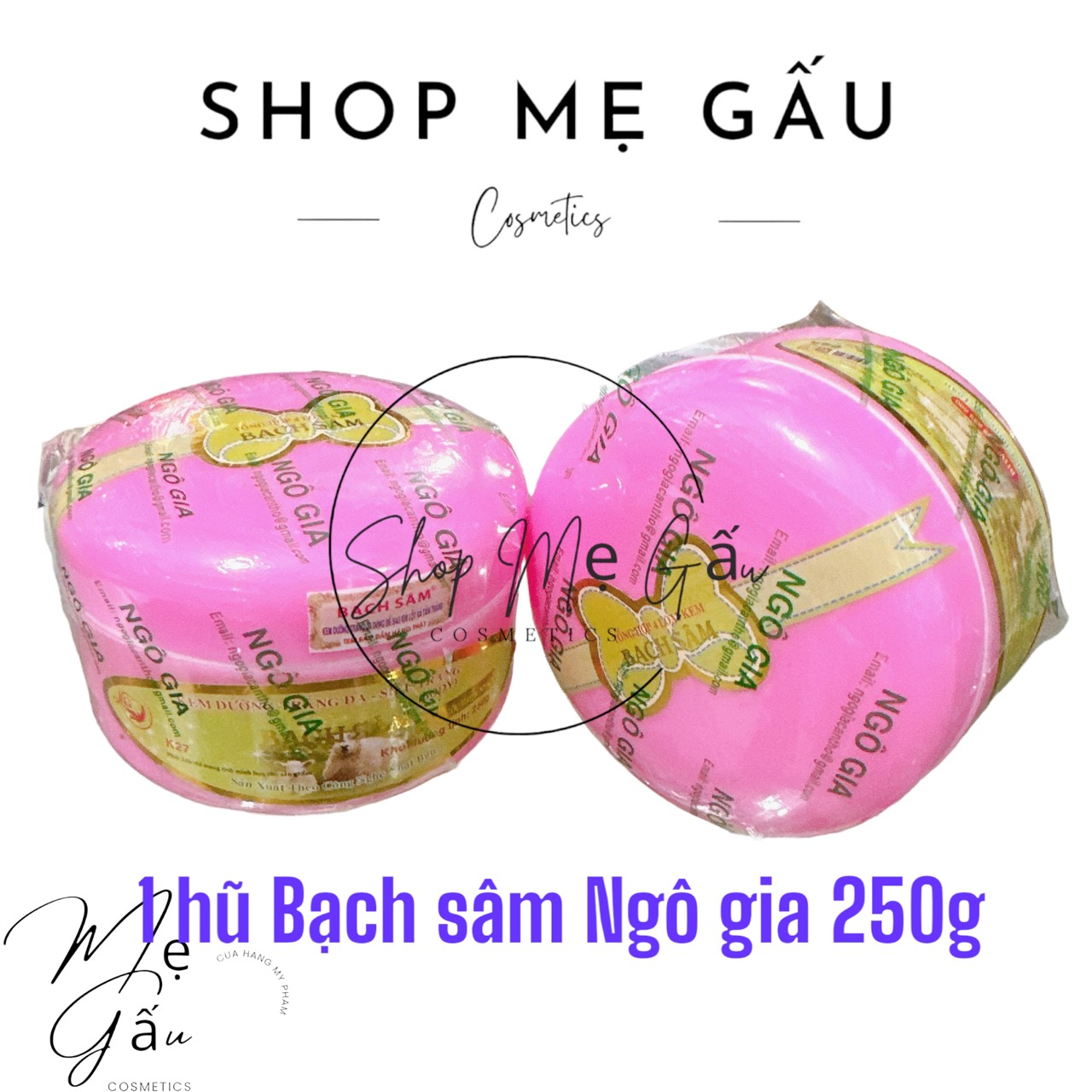 Kem dưỡng trắng da toàn thân Bạch Sâm (250g)