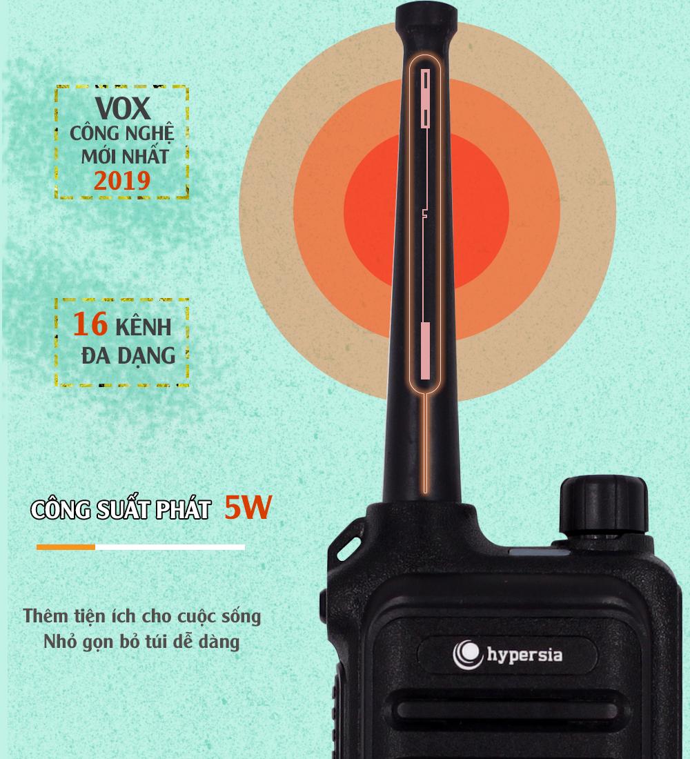 Bộ đàm cầm tay Hypersia S9