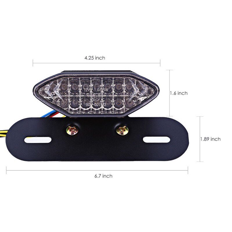 ĐÈN LED HẬU VÀ XI NHAN - 16 LED - CHOÁ ĐÈN TRẮNG