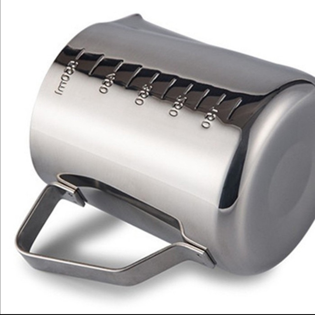 Ca Đánh Sữa INOX  Có Vạch Chia Inox