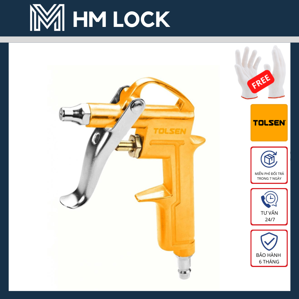 Vòi súng phun hơi 20 cm tolsen 73195 - hàng chính hãng - hm lock