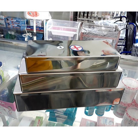 Hộp chữ nhật inox - hộp đựng dụng cụ spa, y tế
