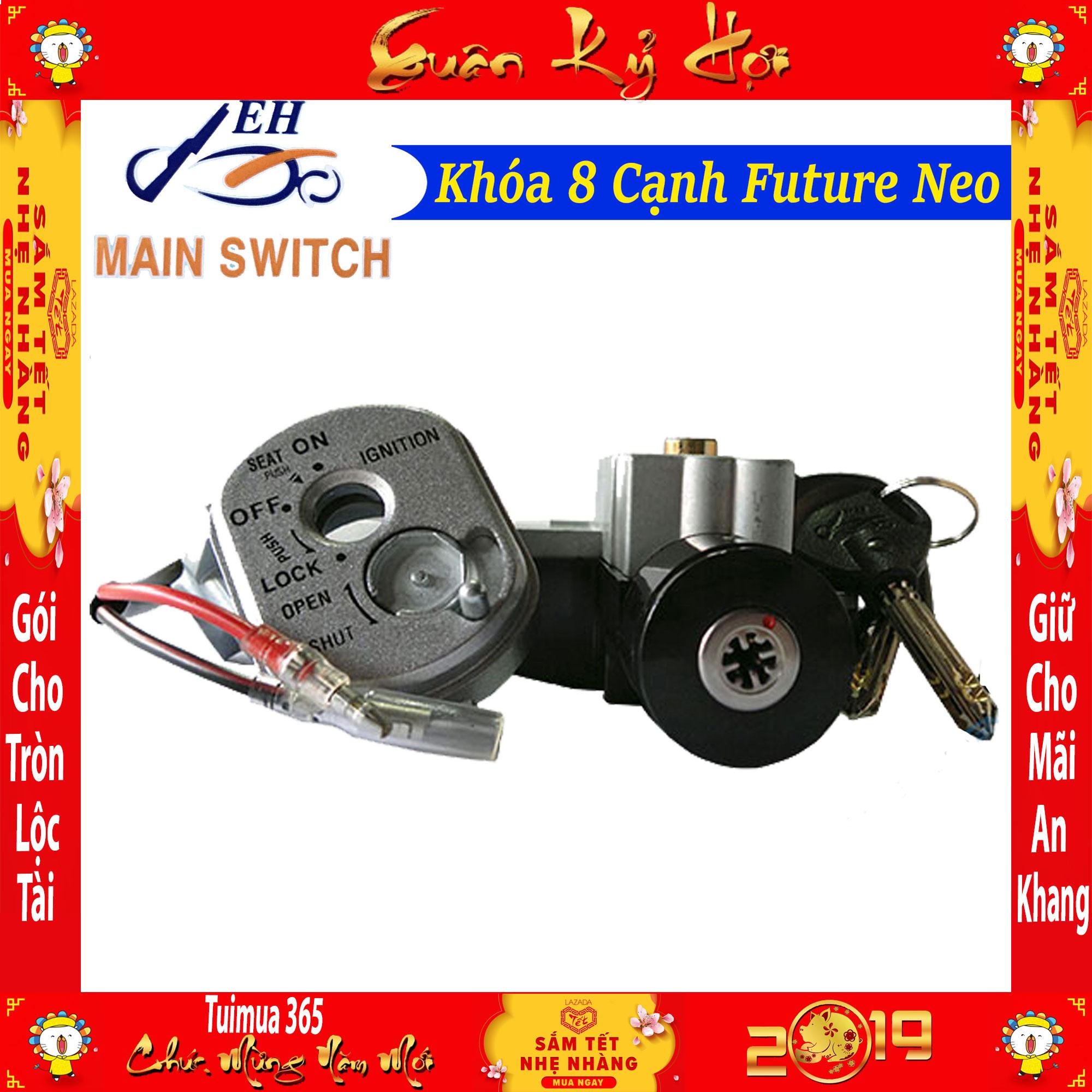 [HCM]Ổ Khóa Chống Trộm 8 Cạnh Xe Future Neo