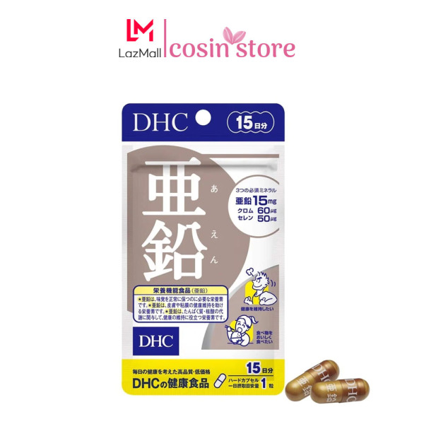 Viên uống kẽm DHC Zinc 15 viên 15 ngày dùng chính hãng Nhật Bản - Hỗ trợ tăng sức đề kháng nhập khẩu