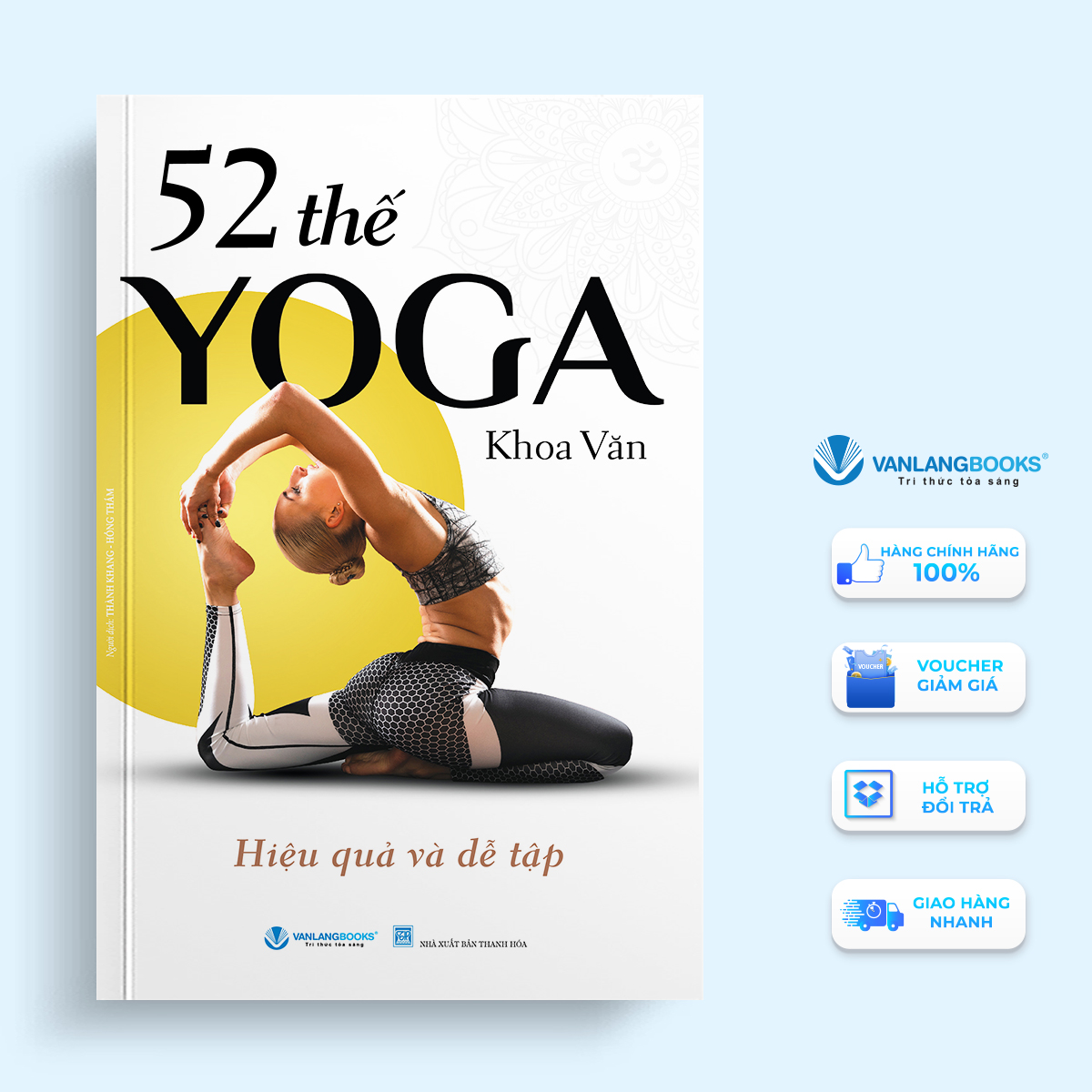 Sách 52 thế yoga hiệu quả và dễ tập -vanlangbooks