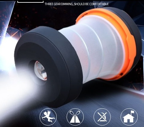 (Battery Included) Folding Flashlight for Camping and Backpacking, Uses 3 2A Batteries, 3 Light Modes - Super Bright Flashlight - Mini Flashlight - Handheld Flashlight - Storm Light