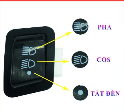 Công tắc SH bật tắt đèn cho nhiều dòng xe sh/ wave / lead/ vision... lắp đặt như zin
