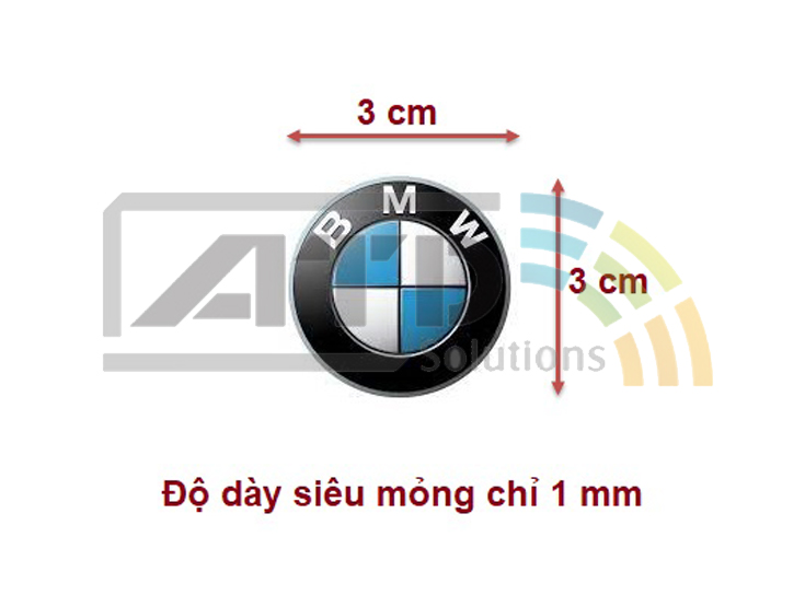 Thẻ từ dán RFID 13.56MHz sao chép được, thẻ từ ra vào, thẻ thang máy có tần số 13.56MHz - dán sau điện thoại ATDTECH