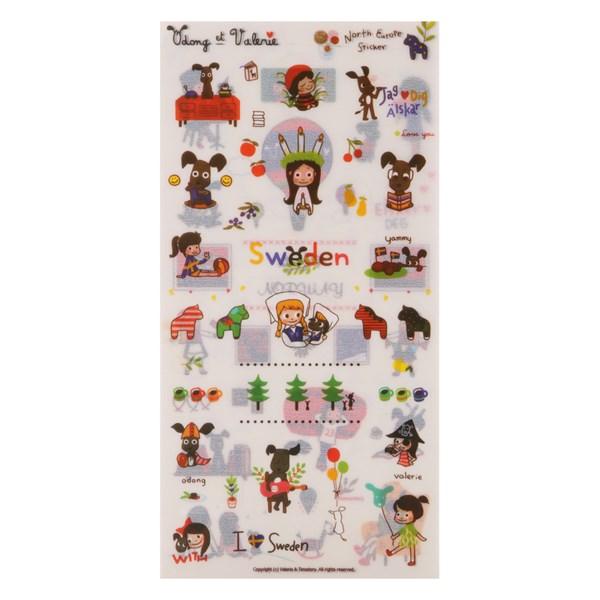 [HCM]Bộ 6 Tấm Sticker Trang Trí - Scandinavian 2
