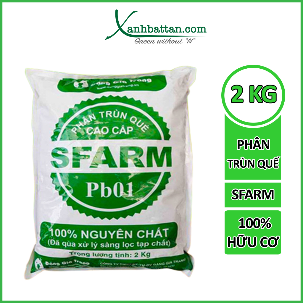 Phân Trùn Quế Hữu Có Sfarm, Dùng Để Trồng Rau Sạch Và Hoa Kiểng