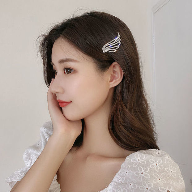 Kẹp tóc đôi cánh thiên thần đính đá Rhinestone