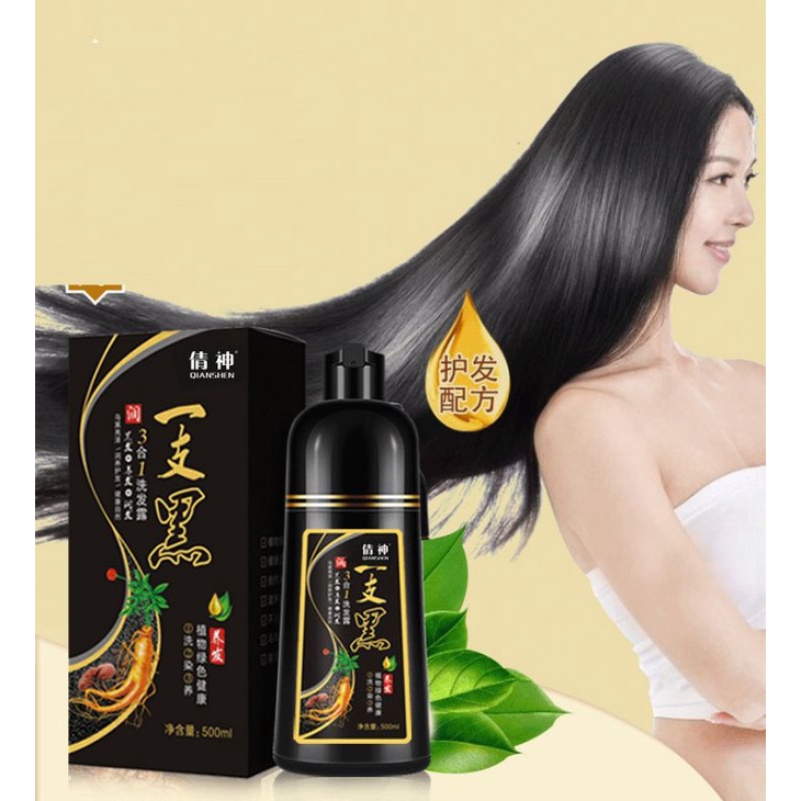Chai dầu gội đen tóc 500ml,,,