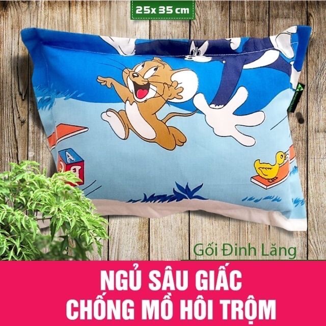 Gối đinh lăng cho bé, chống mồ hôi trộm