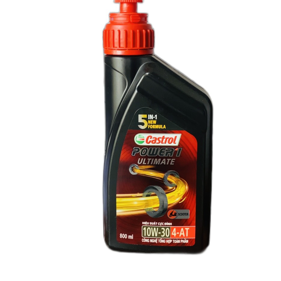 [HCM]Nhớt tổng hợp cao cấp cho xa tay ga Castrol Power 1 Scooter 10W30 0.8L