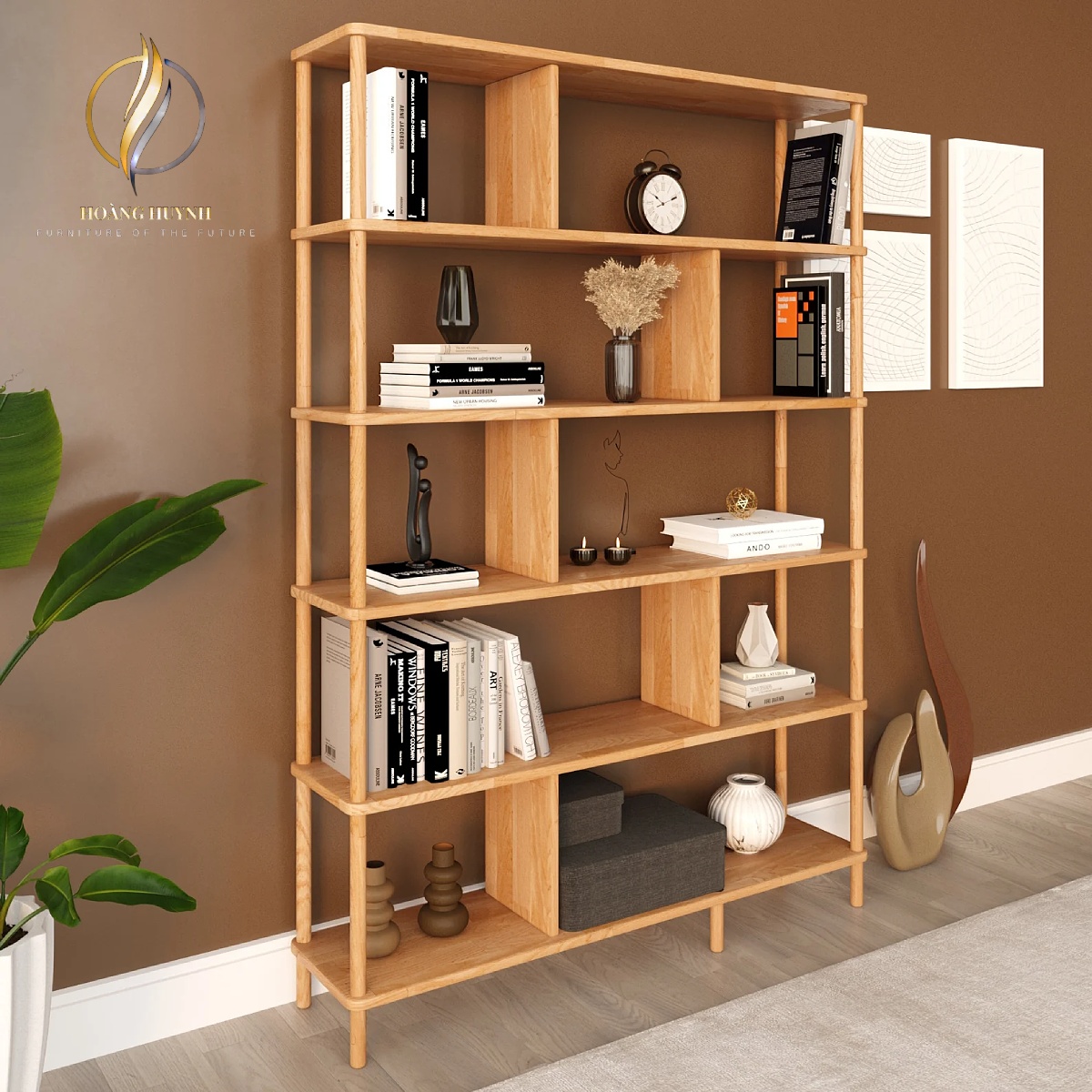 KỆ SÁCH GỖ - NỘI THẤT GỖ HOÀNG HUYNH