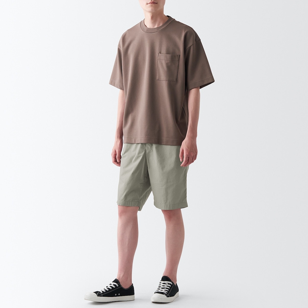 Quần Short Vải Broad Washed MUJI