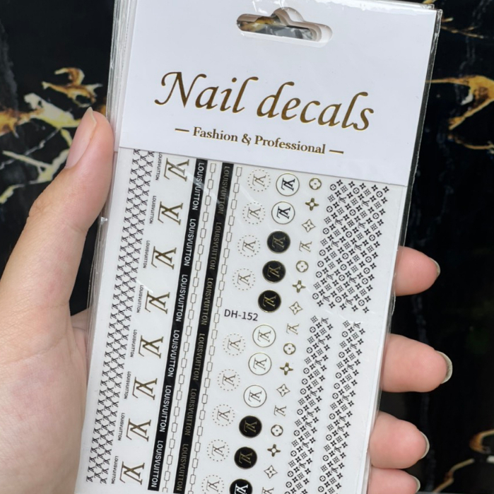 Miếng Dán Trang Trí Móng Tay Họa Tiết 4D In Nổi