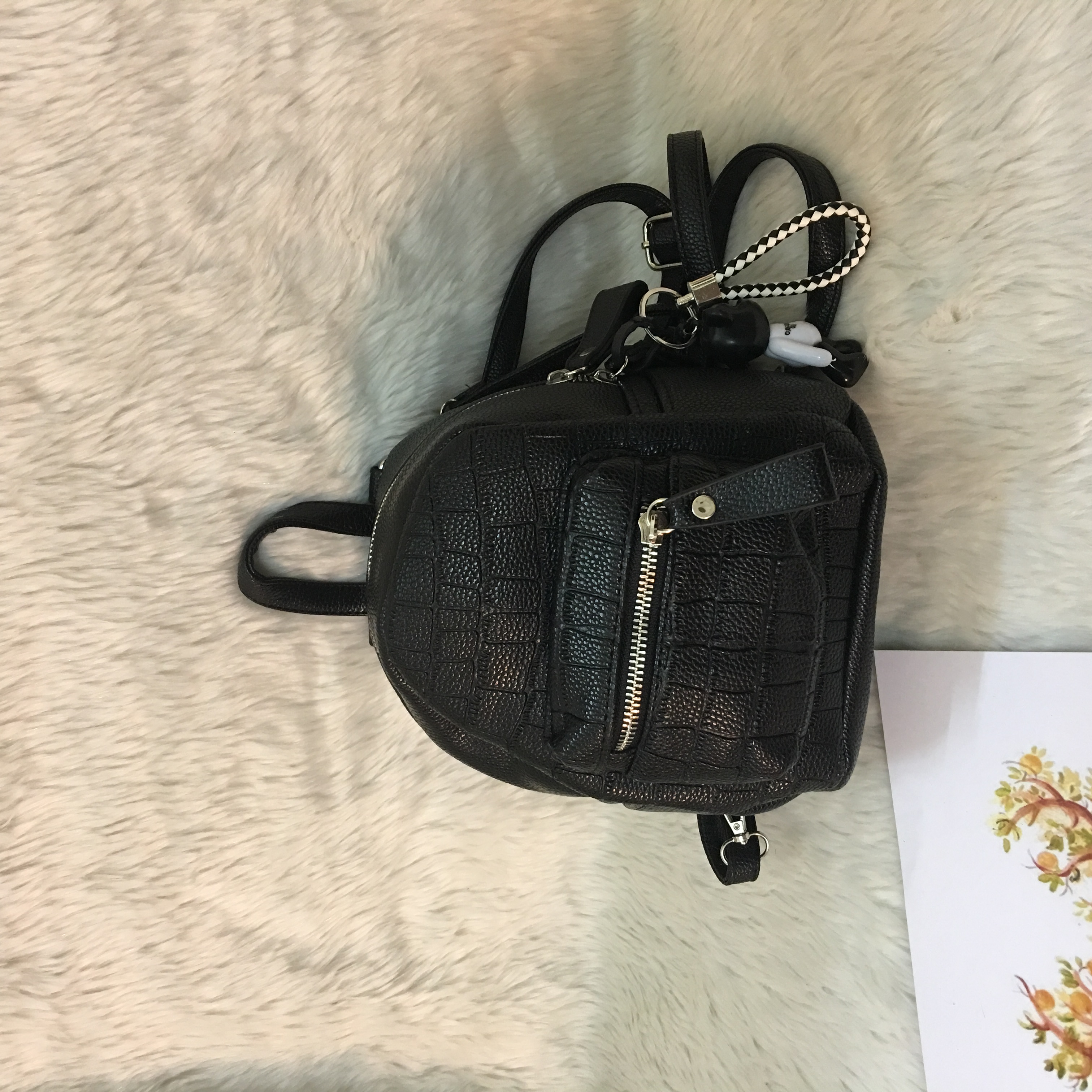 Balo mini da vân rắn - B6
