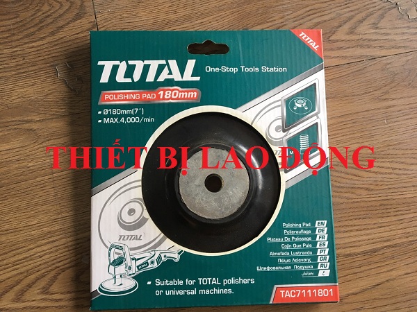 180MM ĐĨA CAO SU ĐÁNH BÓNG (CỐT M14X2) TOTAL TAC7111801