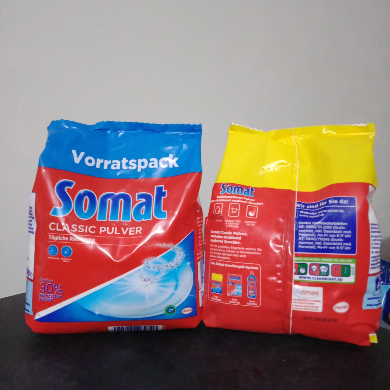 Combo 2 bịch bột Rửa Ly  Bát Somat  dùng  cho máy - Đức