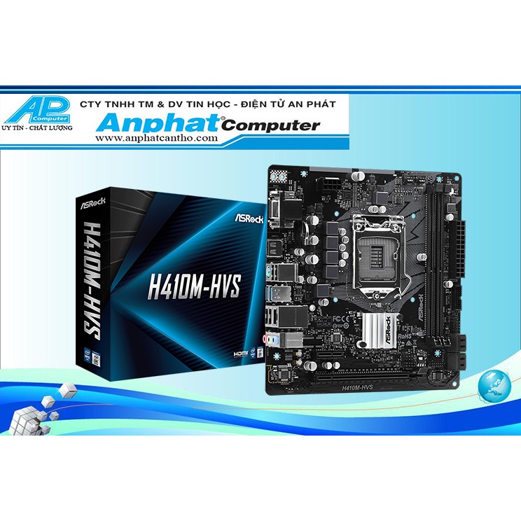 Bo mạch chủ main asrock h410m-hvs - hàng chính hãng - bảo hành 36 tháng