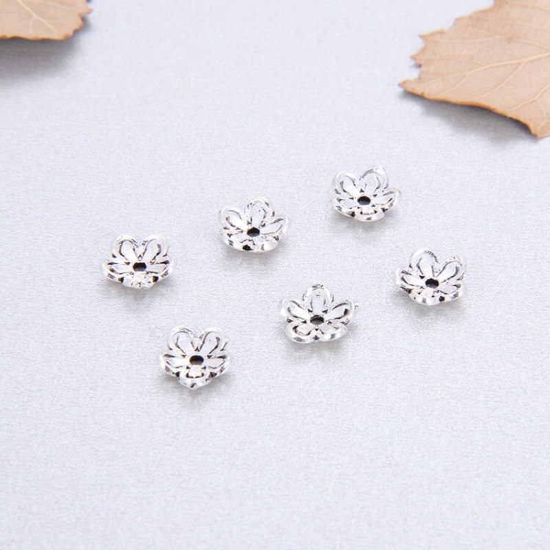 [S925] Charm bạc ốp hoa - MH025