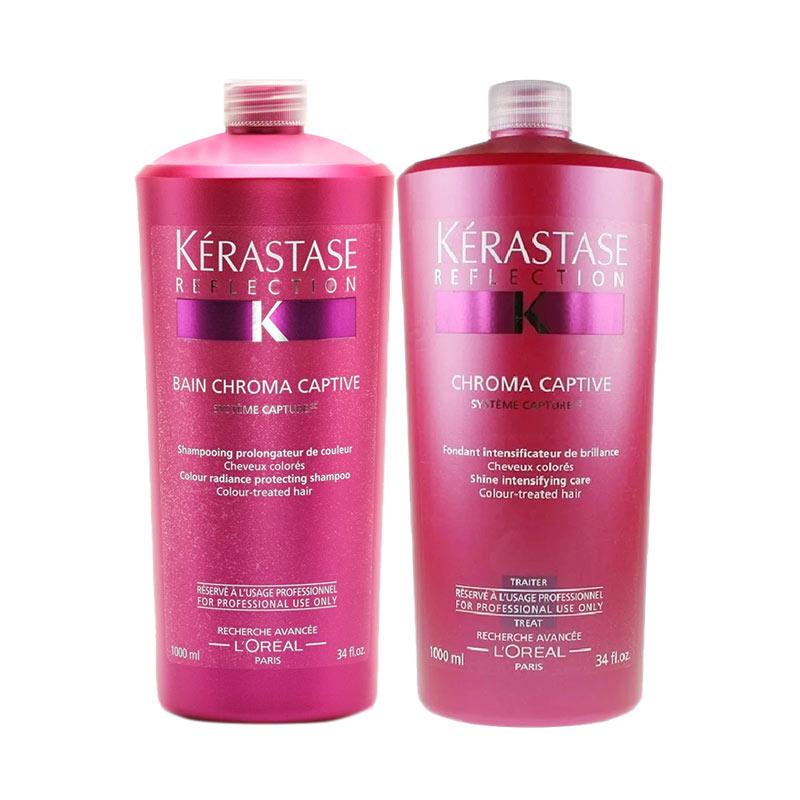 Bộ dầu gội xả dành cho tóc nhuộm Kerastase Reflection Bain Chromatique 1000mlx2