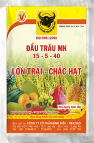 Gói 10gr phân bón đầu trâu 15-5-40 - lớn trái chắc hạt