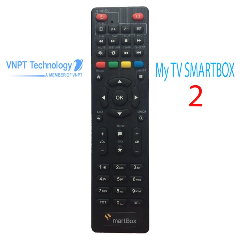 Remote điều khiển đầu thu vnpt smartbox 2 mytv smartbox2