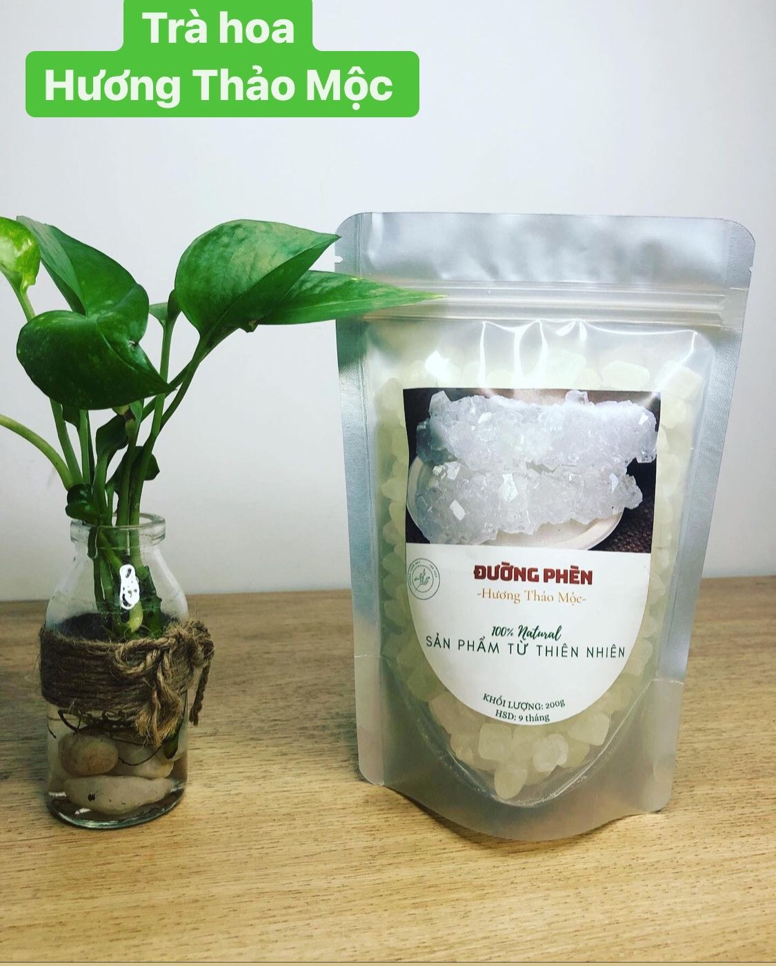 Đường Phèn Viên trắng Uống Trà 80g (Quảng Ngãi)
