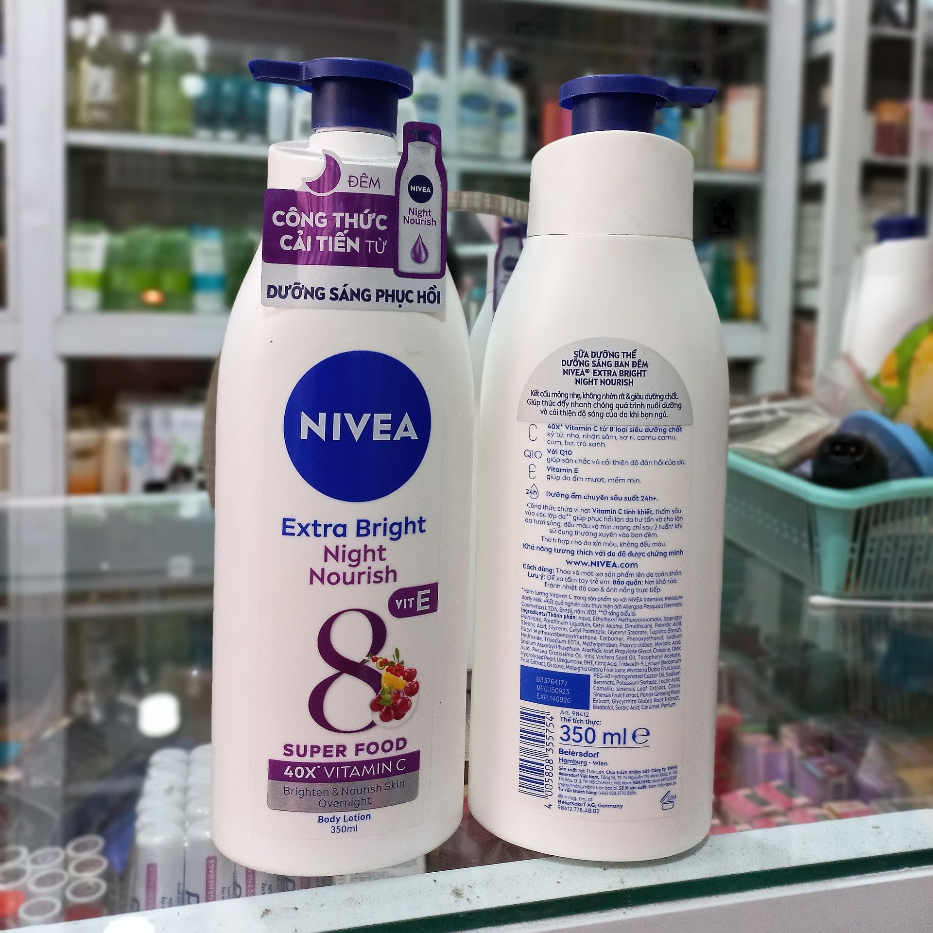 [HCM]Sữa dưỡng thể săn da Nivea Night White 350ml