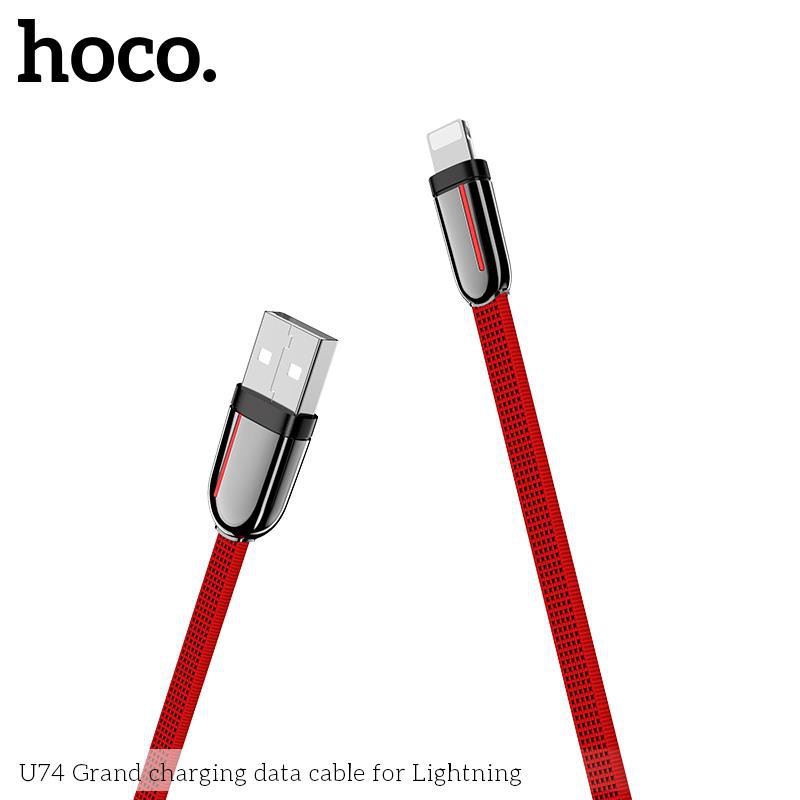 Dây cáp sạc U74 Lightning iPhone 1.2m HOCO