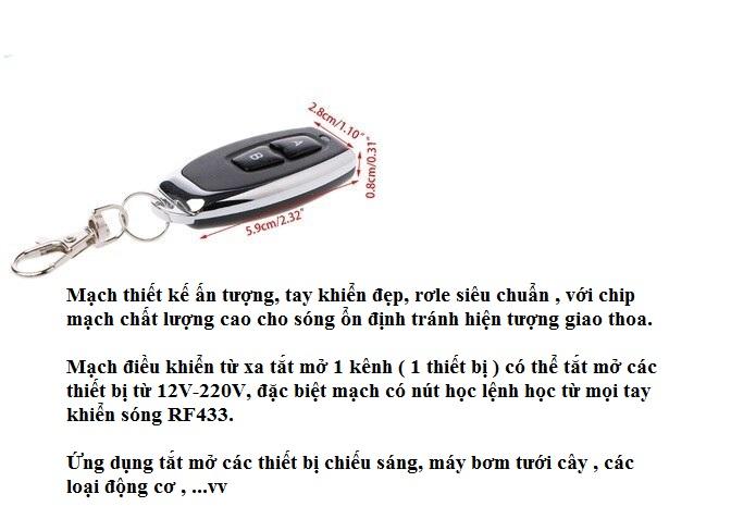 [HCM]REMOTE 2 NÚT ĐIỀU KHIỂN TỪ XA