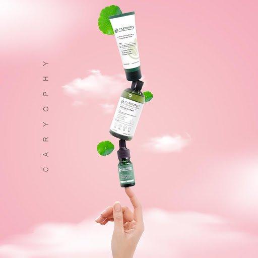 Bộ 3 Sản Phẩm Dưỡng Da Giảm Mụn Thâm Caryophy (Sữa rửa mặt 150ml +  Toner 300ml + Serum 30ml)