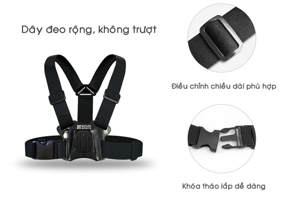 [GIÁ SỈ]Dây Đeo Ngực Cho Điện Thoại Làm Camere Hành Trình, Máy Quay Hành Động GoPro, Sjcam, Yi Action, Osmo Action