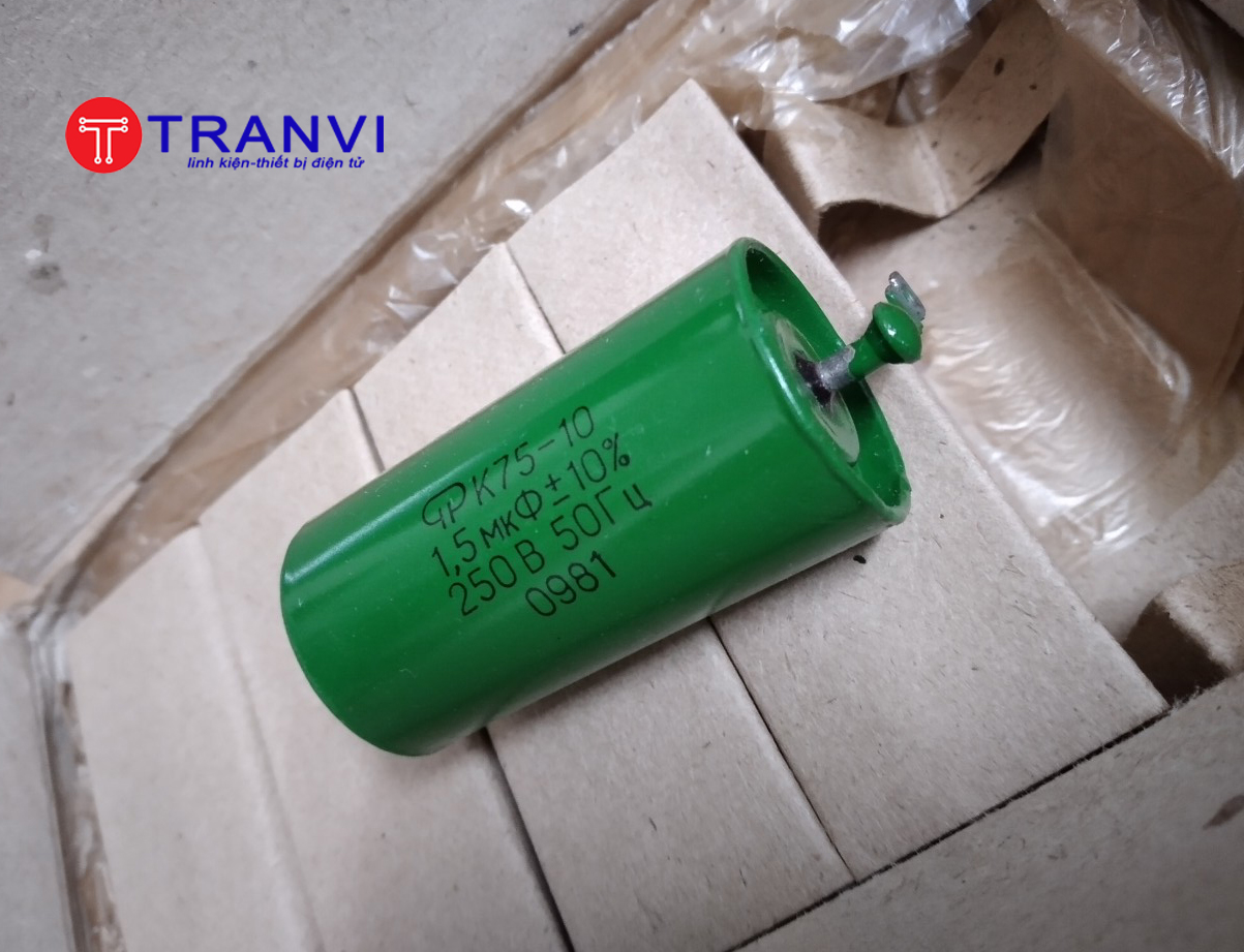 Tụ Dầu Nga 1.5mF-250V-Bộ 2 Cái