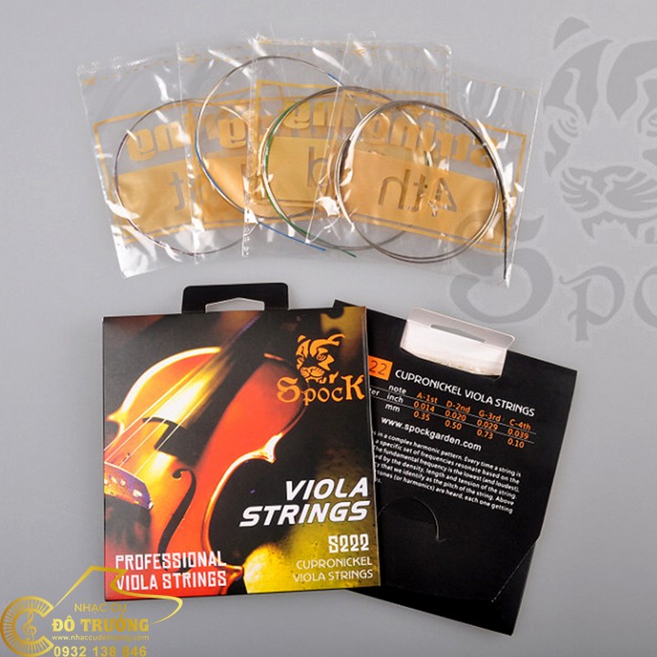 [HCM]BỘ DÂY ĐÀN VIOLA SPOCK S222