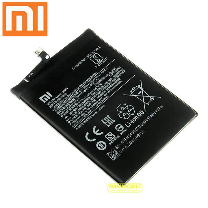 Original xiaomi redmi 9, redmi y9s, redmi note 9 pro, redmi note 10 pro, redmi note 9s, note9, 10x4g, 10x 5g, 10x pro 5g bn52-bn53-bn54-bn55 5020mah battery
