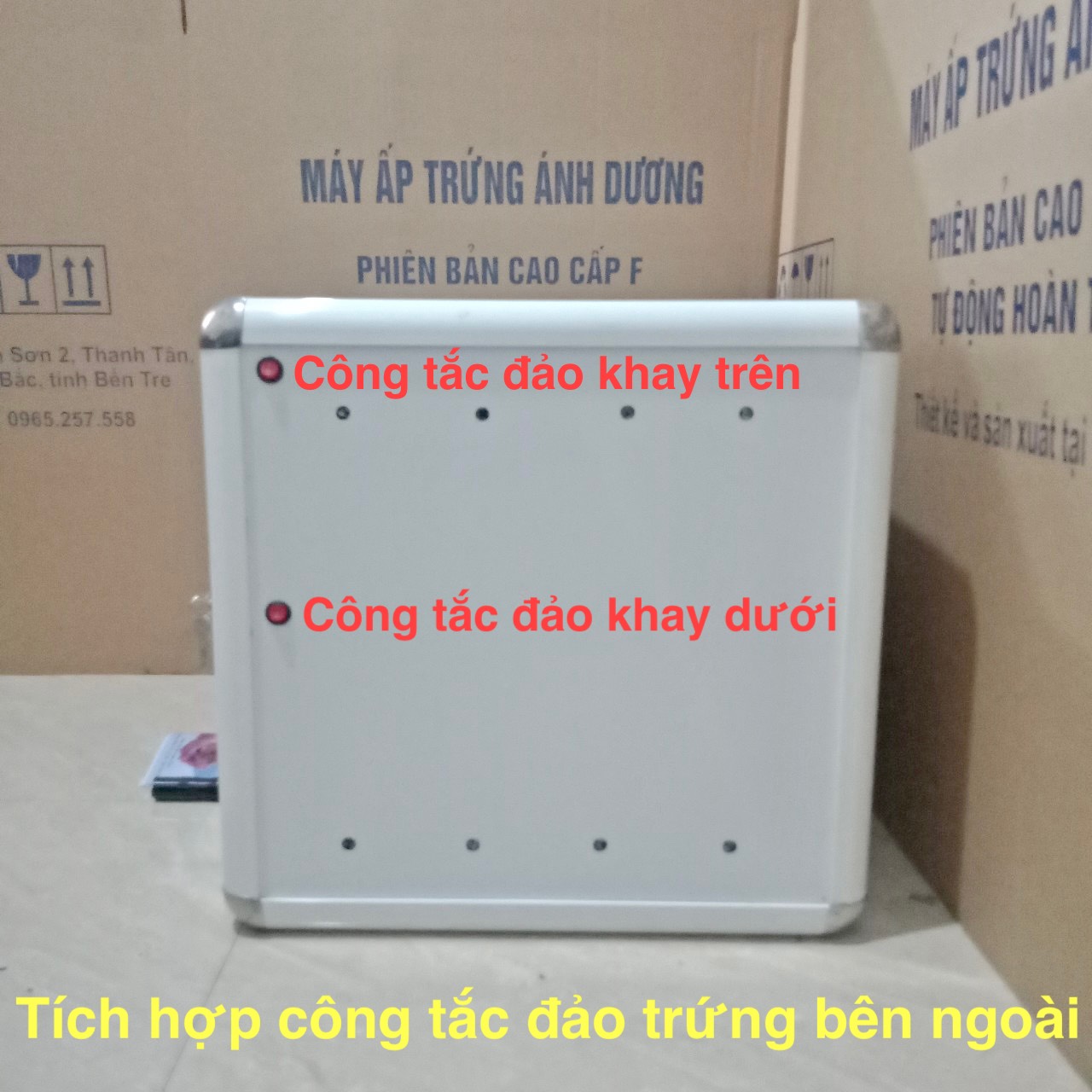 Máy Ấp Trứng Ánh Dương P108- Thùng máy 108 quả