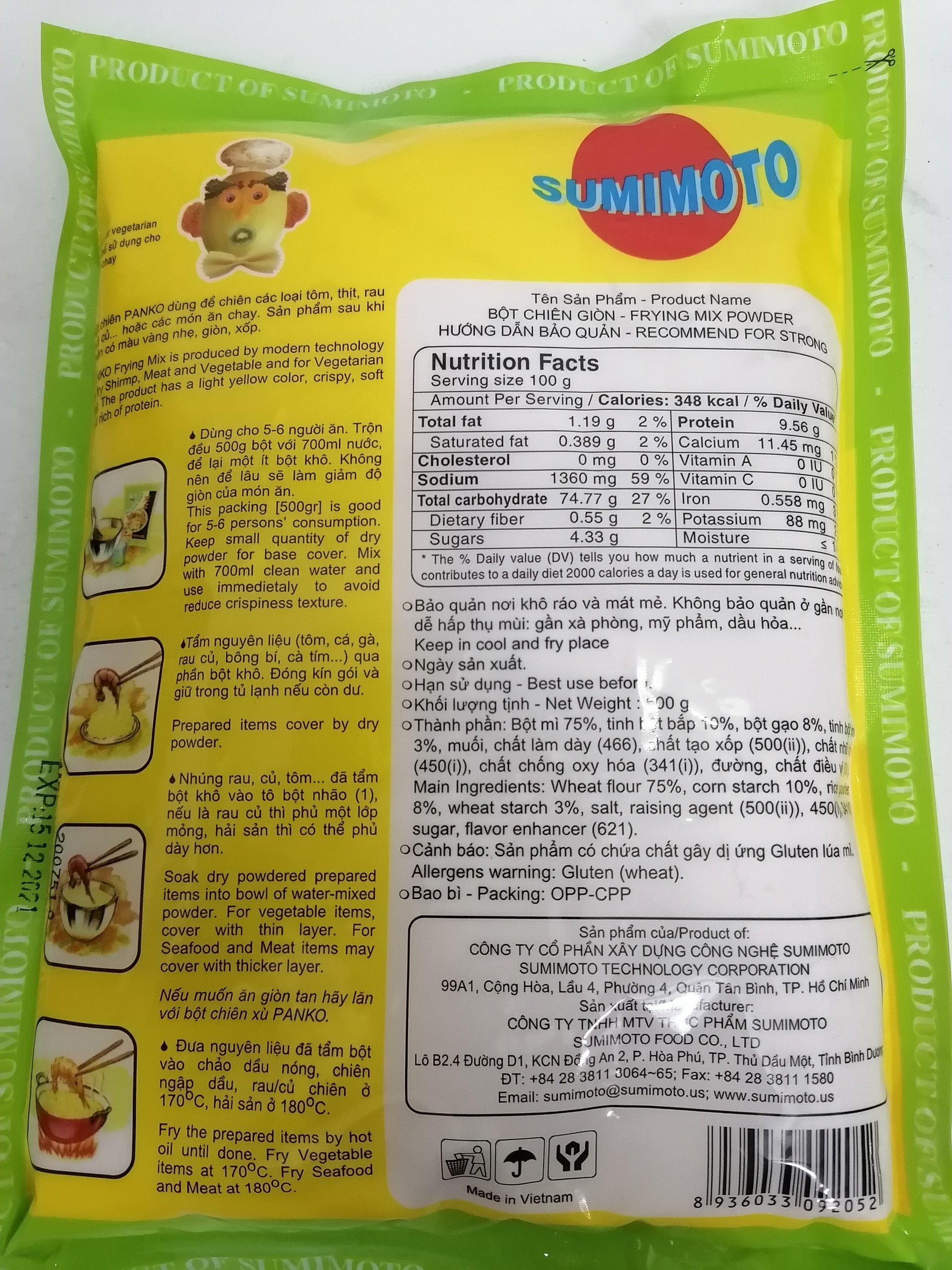 [500g] BỘT CHIÊN GIÒN [VN] PANKO Frying Mix Powder (halal) (btn-hk)