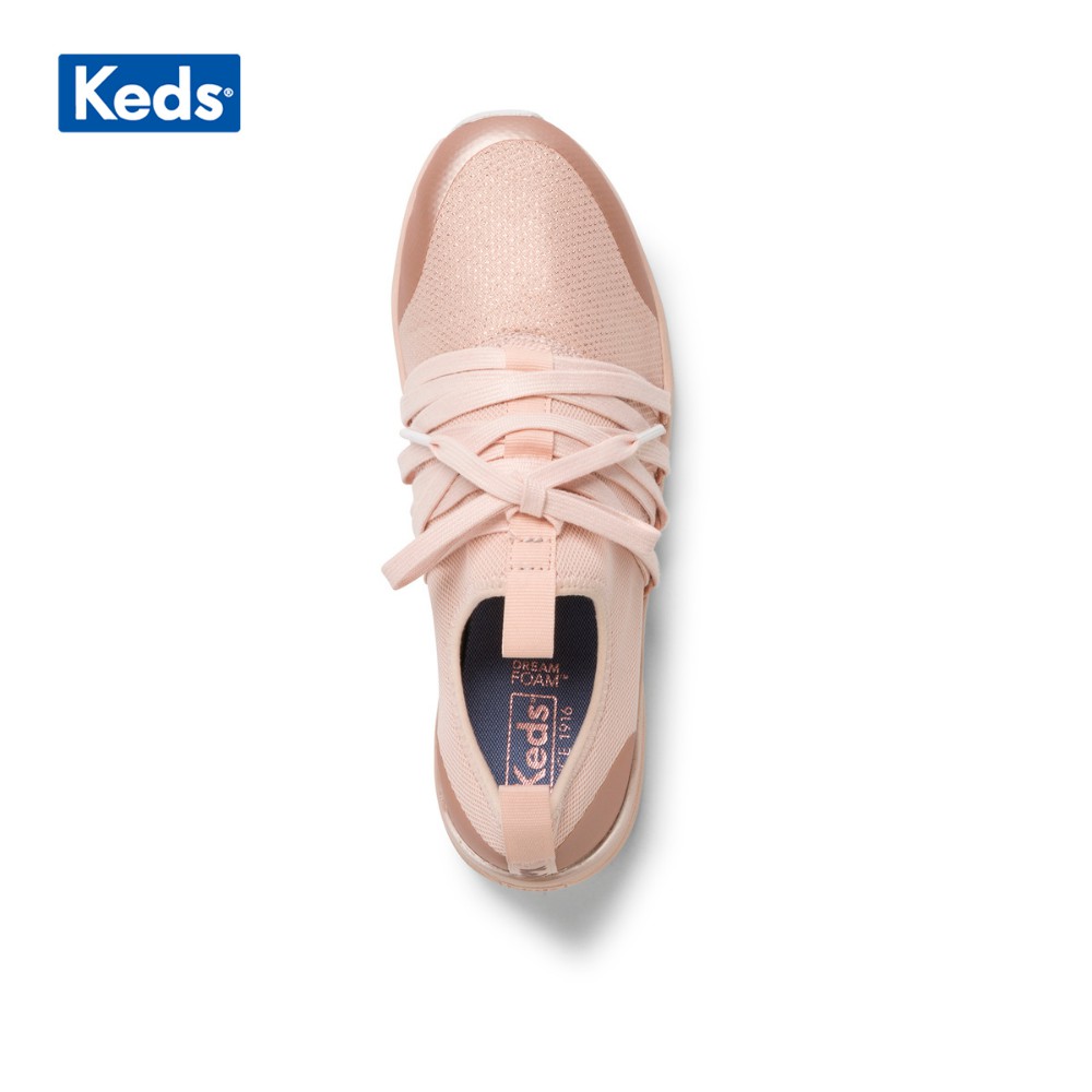 Giày Lười Slip On Keds Nữ - Studio Flash Mesh Rose Gold - KD060346