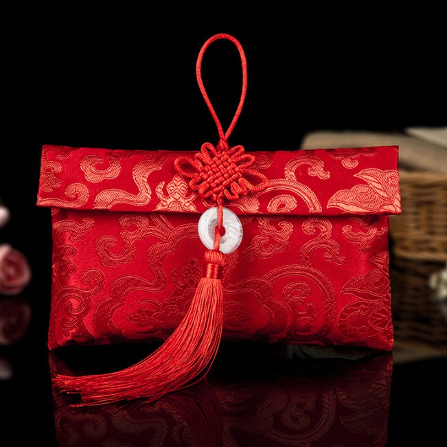 Bao lì xì vải gấm nhiều hoa văn cao cấp