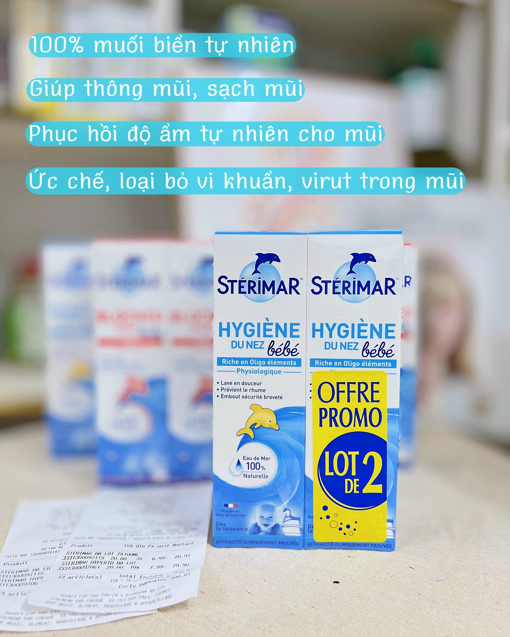 Xịt mũi cá heo Pháp cho bé